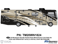 23 Piece 2020 Windsport Motorhome Seville Curbside Graphics Kit