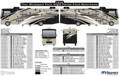 Thor Motorcoach - Windsport - 2020 Windsport Motorhome Partial Paint Paris Night Version