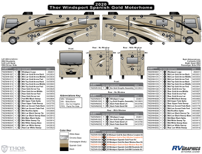 Thor Motorcoach - Windsport - 2020 Windsport Motorhome-Spanish Gold Version