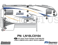 13 Piece 2010 Lance Truck Camper Curbside Graphics Kit