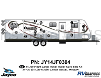 22 Piece 2014 Jay Flight Large Travel Trailer Curbside Graphics Kit