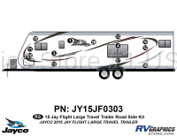 13 Piece 2015 JayFlight Lg Travel Trailer Roadside Graphics Kit