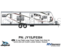 13 Piece 2015 JayFlight Lg Travel Trailer Curbside Graphics Kit