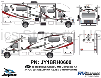 48 Piece 2018 Redhawk Motorhome Complete Graphics Kit