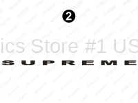 Front / Rear Supreme Logo