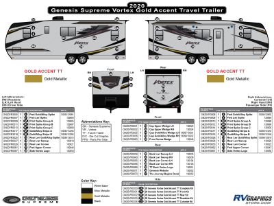 Genesis Supreme - Vortex - 2020 Vortex Travel Trailer-GOLD Version