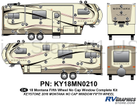 61 Piece 2018 Montana Fifth Wheel WITHOUT Front Cap Window