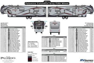 Palomino - Columbus - 2012 Columbus Fifth Wheel-Gray Version