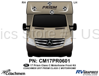 4 Piece 2017 Prism Motorhome Front Graphics Kit