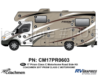 22 Piece 2017 Prism Motorhome Roadside Graphics Kit