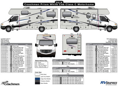 Coachmen - Prism - 2019 Prism Motorhome-White Cab