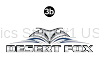 Front Desert Fox logo-Custom Size 45" Wide