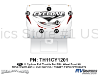 2011 Cyclone FW Red Front Kit