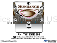 9 Piece 2013 Sundance FW Front Graphics Kit