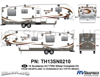 53 Piece 2013 Sundance XLT FW Complete Graphics Kit