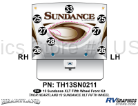 9 Piece 2013 Sundance XLT FW Front Graphics Kit