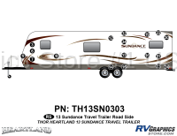 17 Piece 2013 Sundance Travel Trailer Roadside Graphics Kit