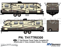 53 Piece 2017 Trailrunner TT Complete Graphics Kit