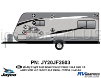 8 Piece 2020 Jay Flight SLX Small Travel Trailer Roadside Graphics Kit