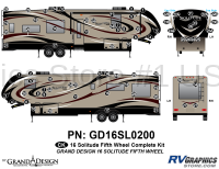 77 Piece 2016 Solitude FW Complete Graphics Kit