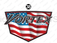 Front Patriotic Vortex Badge