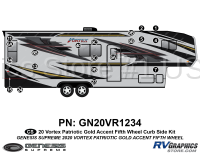 20 Piece 2020 Vortex Patriotic Fifth Wheel GOLD Version Curbside Graphics Kit