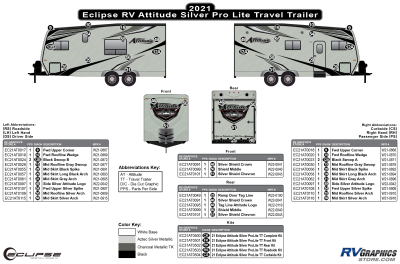 Eclipse - Attitude - 2021 Attitude Sm ProLite Travel Trailer-Silver Version