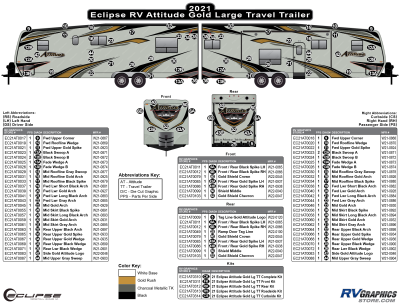 Eclipse - Attitude - 2021 Attitude Large Travel Trailer-Gold Version