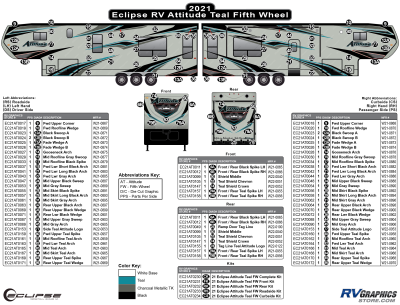 Eclipse - Attitude - 2021 Attitude Fifth Wheel-Teal Version