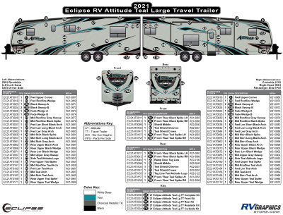 Eclipse - Attitude - 2021 Attitude Lg Travel Trailer-Teal Version