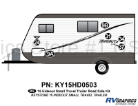 6 Piece 2015 Hideout Small Trailer Roadside Graphics Kit