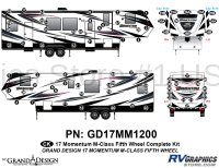 82 Piece 2017 Momentum M-Class Complete Graphics Kit