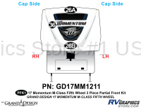 3 Piece 2017 Momentum M-Class Partial Front Graphics Kit