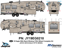 79 Piece 2019 Eagle Fifth Wheel WITH Back Window Complete Kit