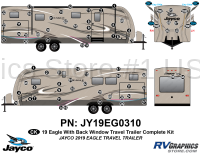 79 Piece 2019 Eagle Travel Trailer WITH Back Window Complete Kit