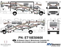 61 Piece 2018 Esteem Motorhome Complete Graphics Kit