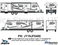 33 Piece 2019 Jay Flight SLX Long Travel Trailer Complete Graphics Kit