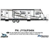 13 Piece 2019 Jay Flight SLX Long Travel Trailer Curbside Graphics Kit - Image 2