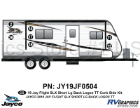 7 Piece 2019 Jay Flight SLX Short Travel Trailer Curbside Graphics Kit