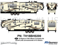 65 Piece 2018 Bighorn Fifth Wheel Complete Graphics Kit