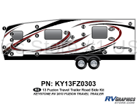 20 Piece 2013 Fuzion Travel Trailer Roadside Graphics Kit - Image 3