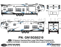 49 Piece 2015 Genesis Blue Lg Fifth Wheel Complete Graphics Kit - Image 2