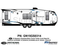 15 Piece 2015 Genesis Blue Travel Trailer Curbside Graphics Kit - Image 2