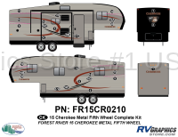 29 Piece 2015 Cherokee FW Metal Complete Graphics Kit - Image 2