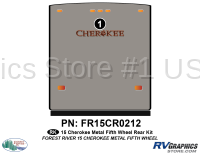 1 Piece 2015 Cherokee FW Metal Rear Graphics Kit - Image 2