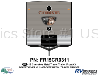 2 Piece 2015 Cherokee TT Metal Front Graphics Kit - Image 2