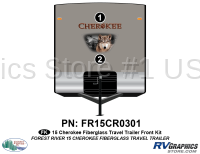 2 Piece 2015 Cherokee TT Fiberglass Front Graphics Kit - Image 3