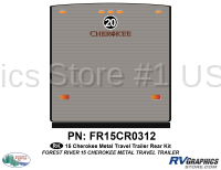 1 Piece 2015 Cherokee TT Metal Rear Graphics Kit - Image 2