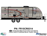 13 Piece 2015 Cherokee TT Metal Curbside Graphics Kit - Image 2