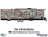 13 Piece 2015 Cherokee Park Model Metal Curbside Graphics Kit - Image 2